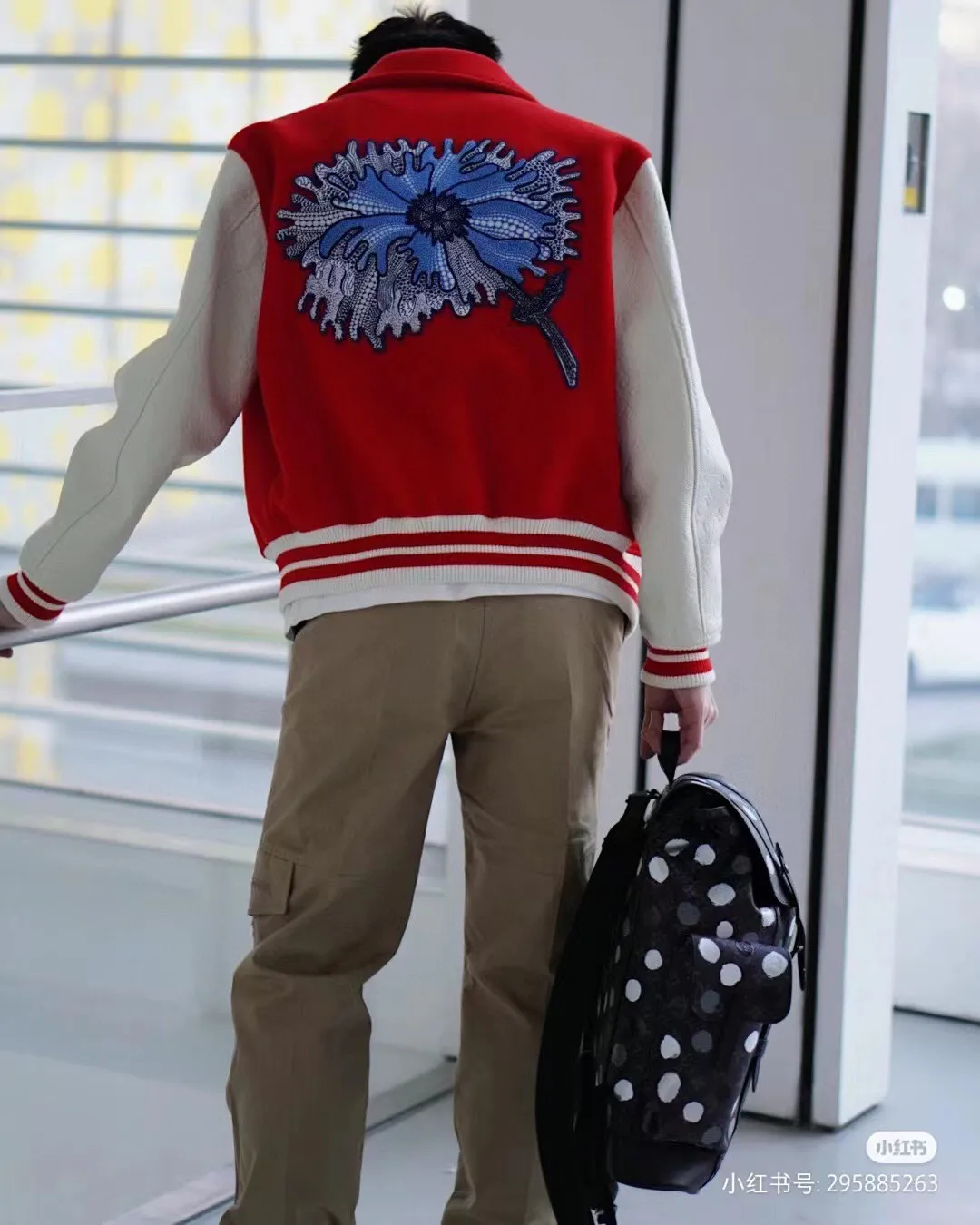 Louis Vuitton 23ss Back Embroidered Floral Baseball Jersey